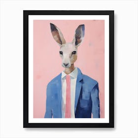 Playful Illustration Of Kangaroo For Kids Room 4 Poster