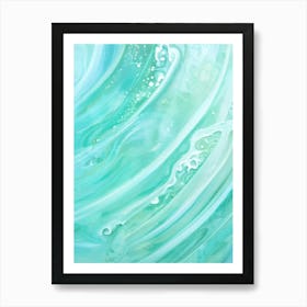 Abstract Sea Wave Painting Art Print