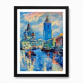 Port Of St harbour Art Print