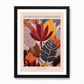 Fall Botanicals Cyclamen 2 Poster Art Print