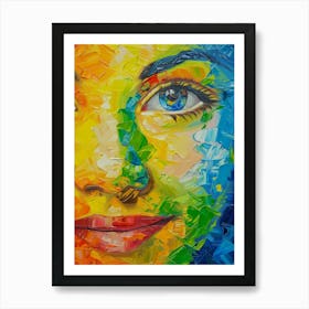 Face Of A Woman 53 Art Print