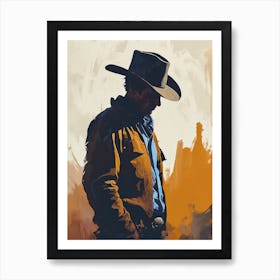 The Cowboy’s Pursuit 1 Art Print