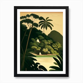 Angra Dos Reis Brazil Rousseau Inspired Tropical Destination Art Print