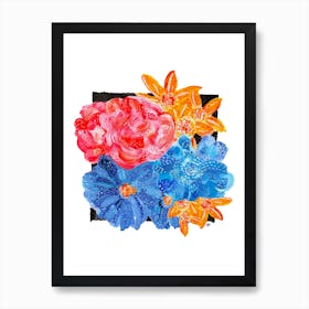 Flower Collage 3 Art Print