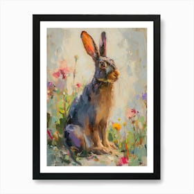 Rex Rabbit Painting 1 Art Print