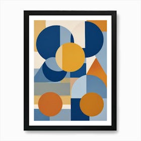 Modern Geometric Shapes Art Print (5) Art Print