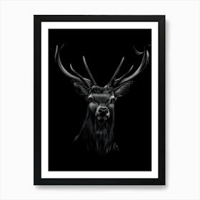 Deer Head Art Print