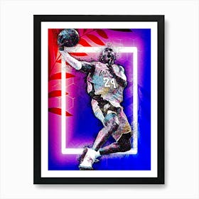 Kobe Bryant Dunk Art Print