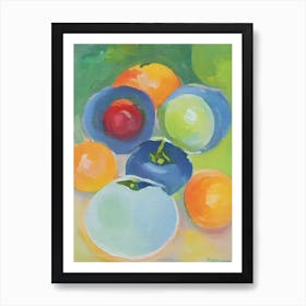 Kumquat Bowl Of fruit Art Print
