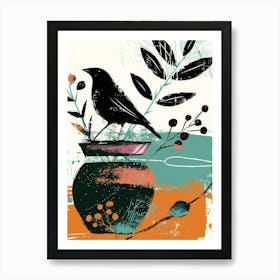 Bird In A Vase Art Print