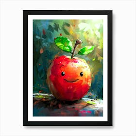 Apple Of My Eye A Portrait Of Fruity Joy Art Print