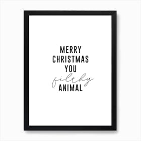 Merrychristmas Art Print