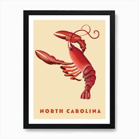 North Carolina Lobster Art Print