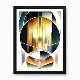 Colorful Deco Geometry Art 2 Art Print