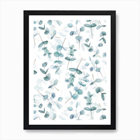 Eucalyptus Leaves And Branches Art Print