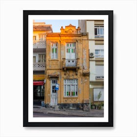 Old Yellow House In Porto Alegre Brazil Art Print