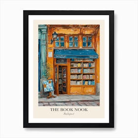 Budapest Book Nook Bookshop 2 Poster Art Print