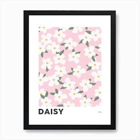 Daisy April Birth Flower Art Print