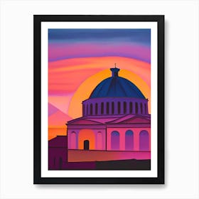 Sistine Chapel at Sunset 2 Art Print