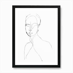 Life Drawing Sketch of a Woman Art Print