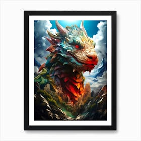 Dragon In The Sky 1 Art Print