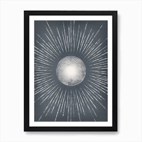 Modern Blue Sunny Day Art Print