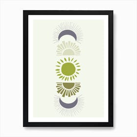 Sun And Moon Art Print