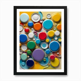 Colorful Paint Art Print