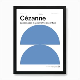 Cézanne, Landscapes in Geometric Essentials Art Print