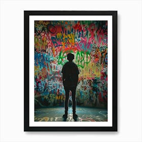 Graffiti Wall 1 Art Print