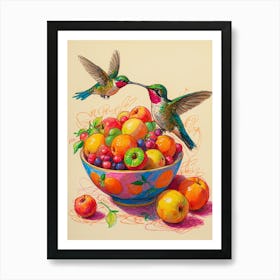 Hummingbirds 3 Art Print