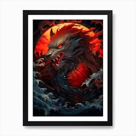 Dragon Breath Fire Art Print