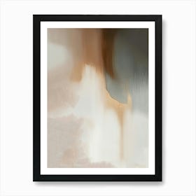 Neutral Abstract Painting With Soft Color Tones 1 Art Print