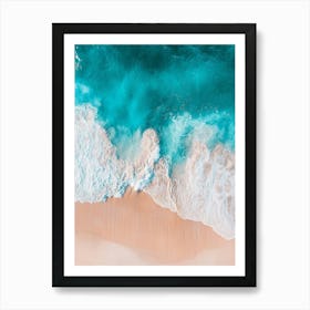 Aerial View Of A Beach 17 Art Print