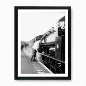 Autum 2024 Isle Of Wight Steam Railway (Stoker And Vistor) Art Print