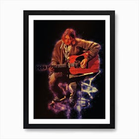 Spirit Of Mtv Unplugged 1994 Kurt Cobain Art Print