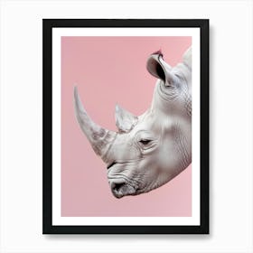 Rhino - Close Up Art Print