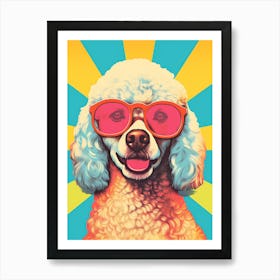 Poodle In Sunglasses 2 Art Print