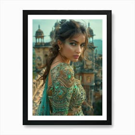 Indian Beauty Art Print