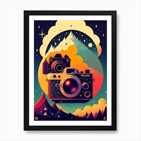 Camera In The Sky Art Print