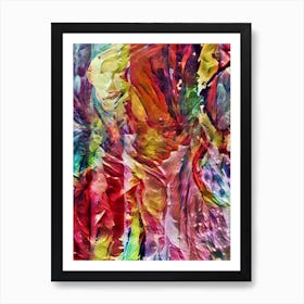 Abstract Portrait of a Woman Painting Art Print