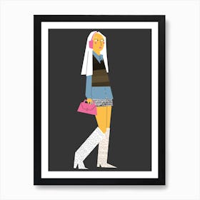 Miss Cowboy Art Print