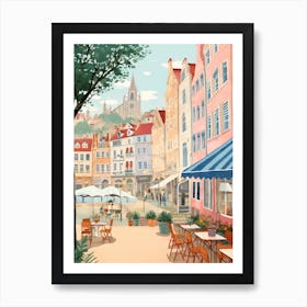 Santander Spain 2 Illustration Art Print