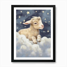 Sleeping Baby Goat 1 Art Print