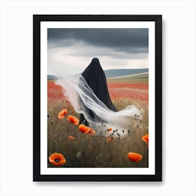 Ghost In The Poppy Fields Painting (15) Art Print