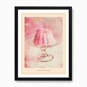 Pastel Pink Jelly Retro Collage 2 Poster Art Print