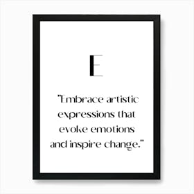 Embrace Artistic Expressions That Evoke Emotions And Inspire Change.Elegant painting, artistic print. Art Print