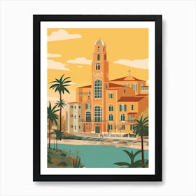 Lagos Nigeria Travel Illustration 3 Art Print