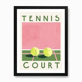 Tennis Court Art Print