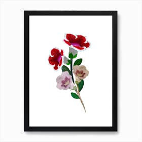 Gloxinia Bouquet Art Print